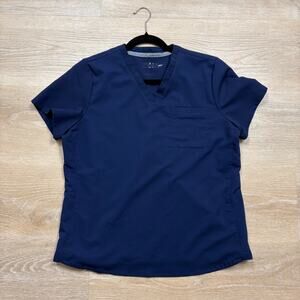 Fabletics Single Pocket Scub Top Women’s‎ L Color Navy
